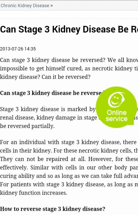 Can Stage 3 Kidney Disease Be Reversed?