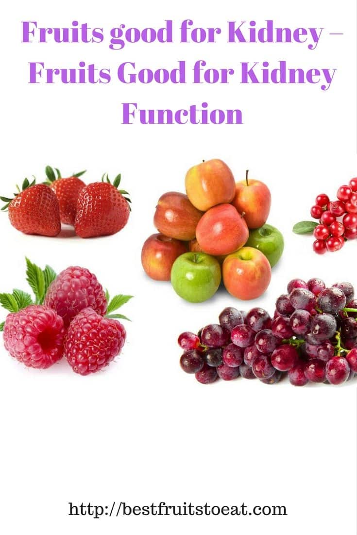 Fruits good for Kidney Functions.