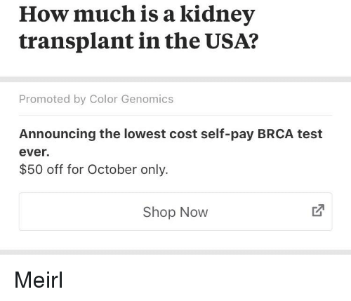 How Much Is a Kidney Transplant in the USA? Promoted by ...