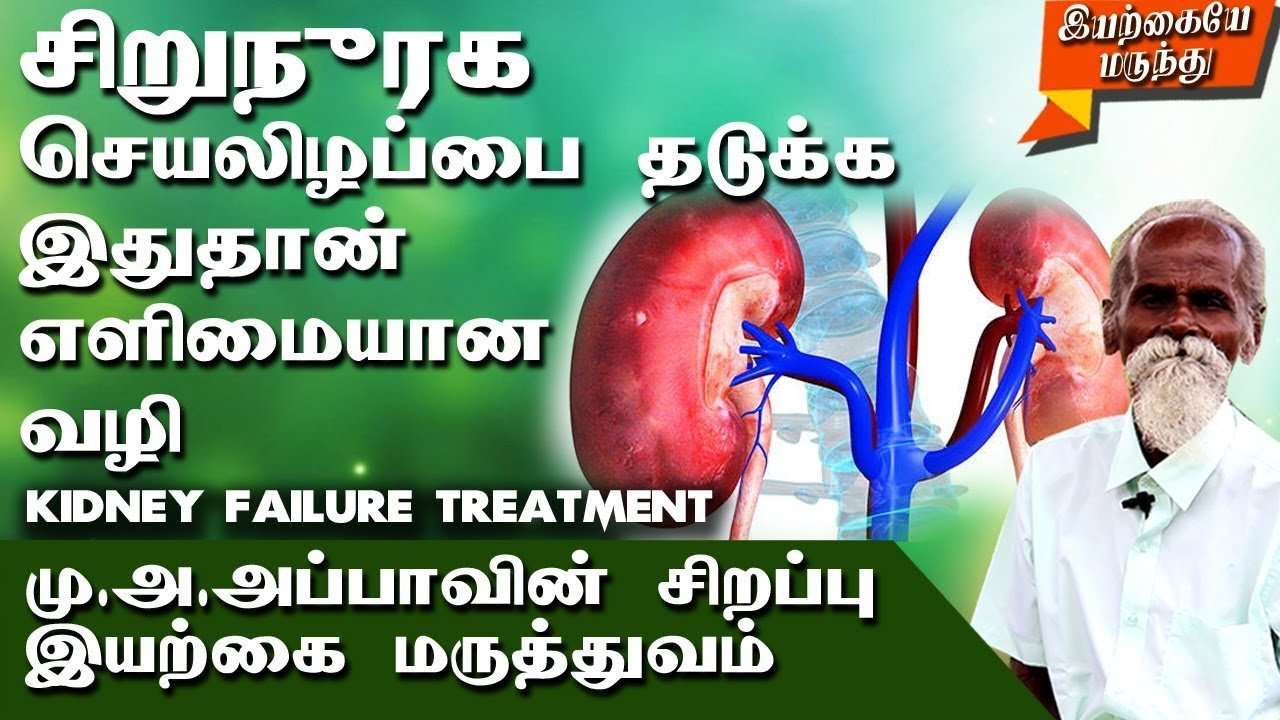 Kidney Failure Natural Treatment Tamil