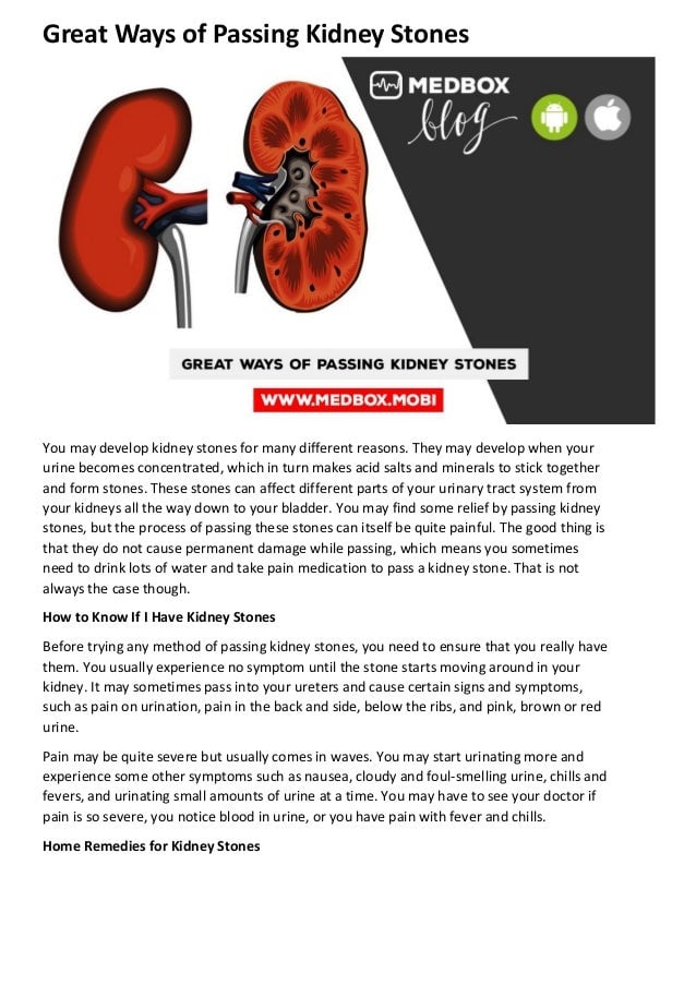 Kidney Stone Blood In Urine No Pain