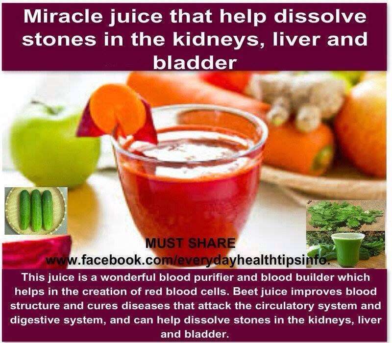 Kidney stone dissolver drink