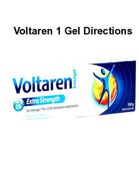 Voltaren 1 gel directions without prescriptions