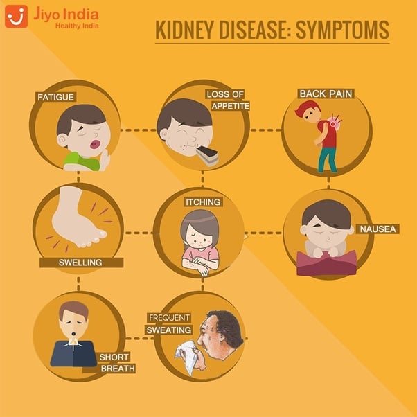 What are some symptoms of kidney disease?