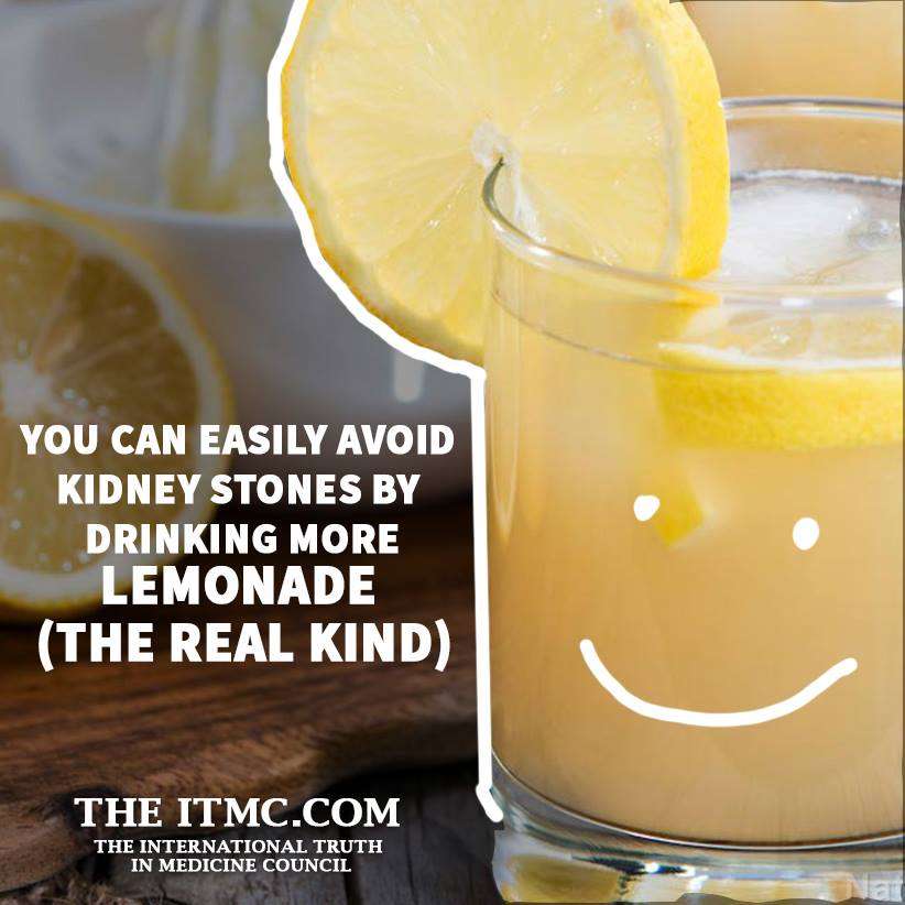 You can easily avoid kidney stones by drinking more lemonade (the real ...